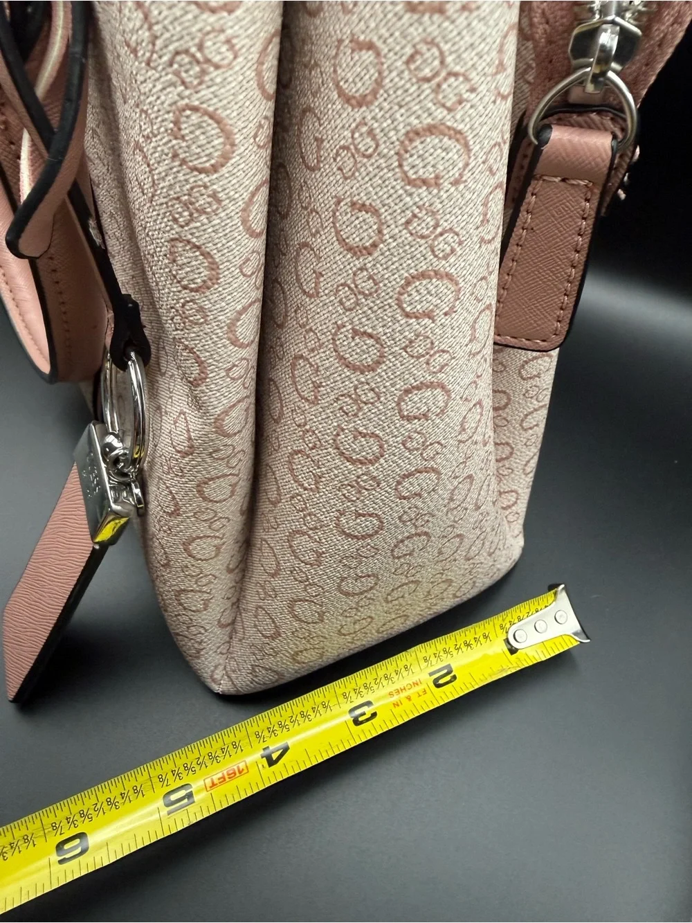 GUESS Pink Signature Logo Satchel